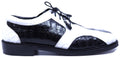 Genuine Black & White Alligator Dress Shoe 12-US Men's image 0