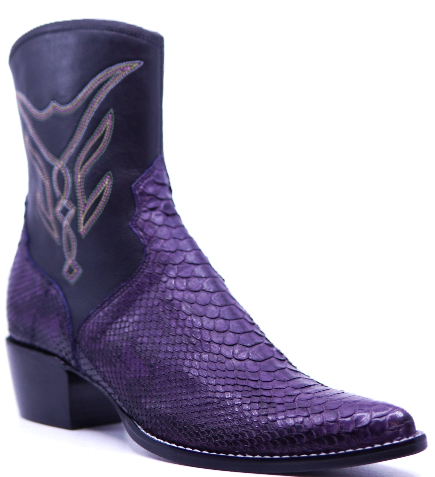 Genuine Purple Python Botin 9-US Womens image 3