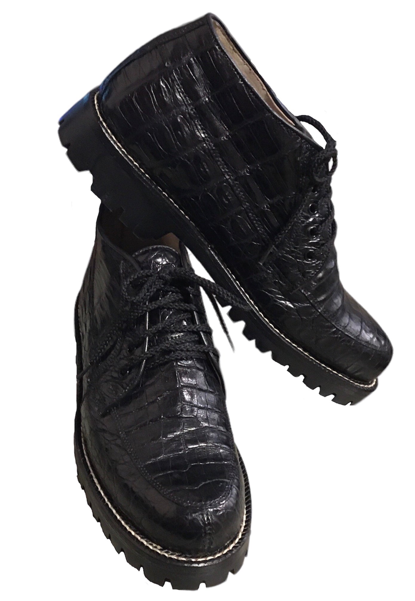 Alligator Ankle Boots Size 6 image 2