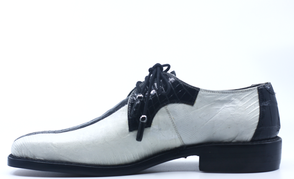 Black and White Alligator and Lizard Dress Shoes US Men's 11 image 2