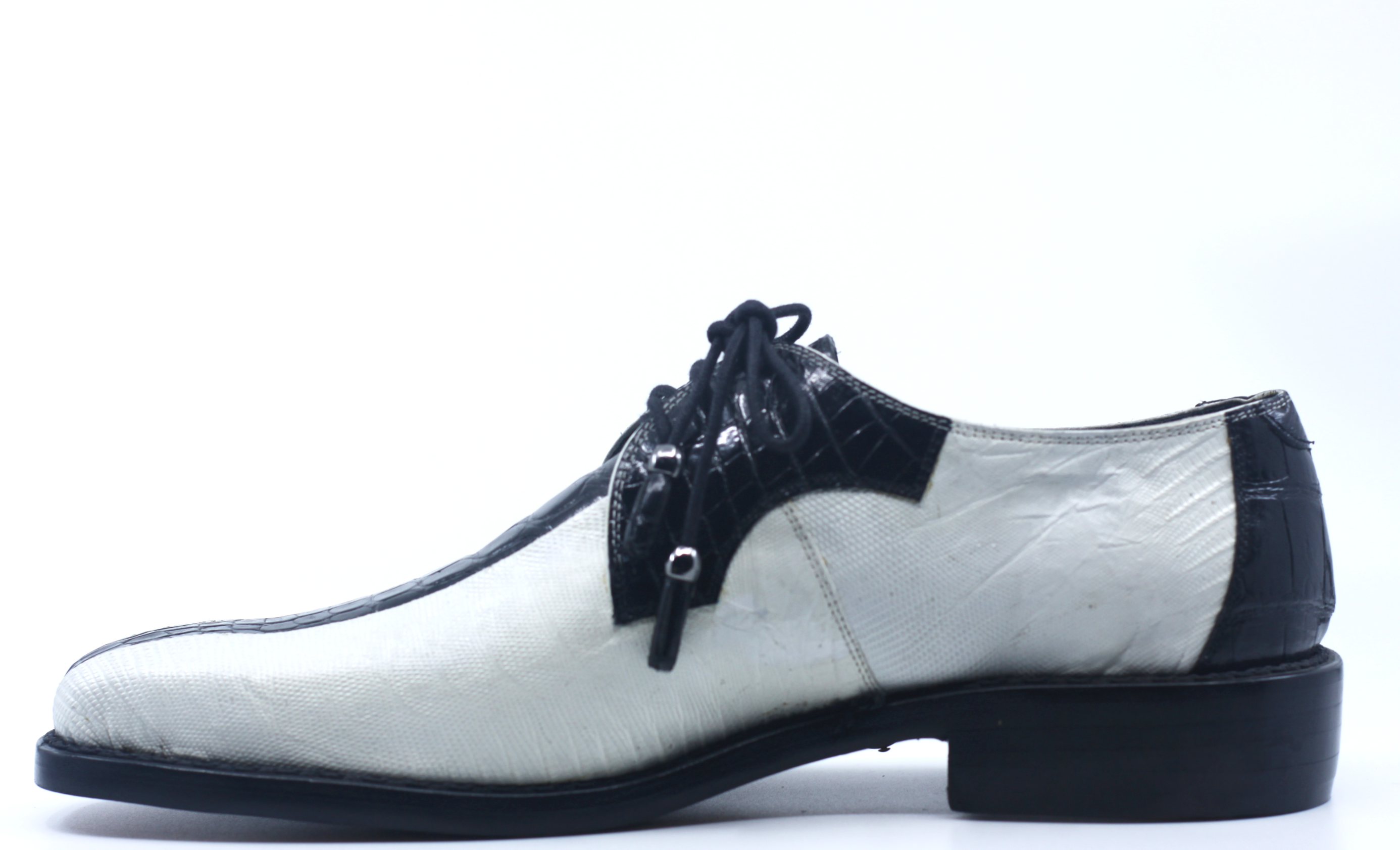 Black and White Alligator and Lizard Dress Shoes US Men's 11 image 2