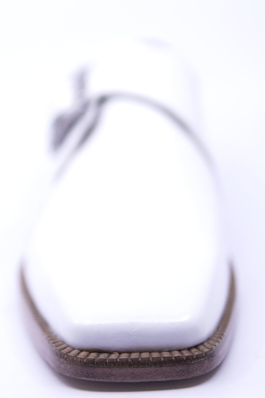 Genuine Full White Leather Dress Shoe image 3