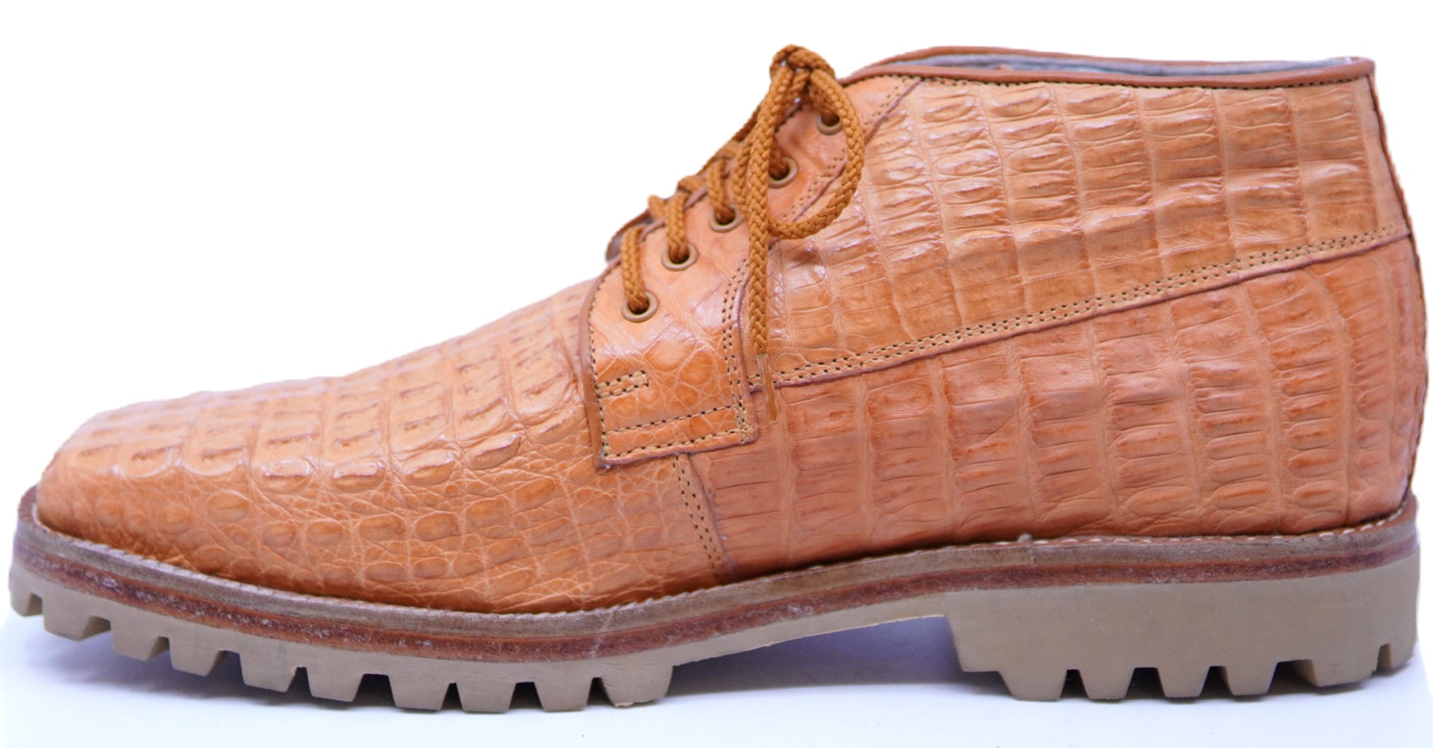 Caiman Hornback Square Toe 8D Ankle Boots image 1