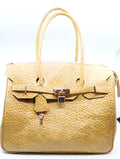 Yellow Textured Leather Large Purse image 0