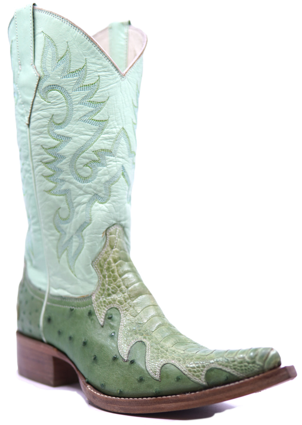 Genuine Ostrich Pointed Toe Western Boots image 2