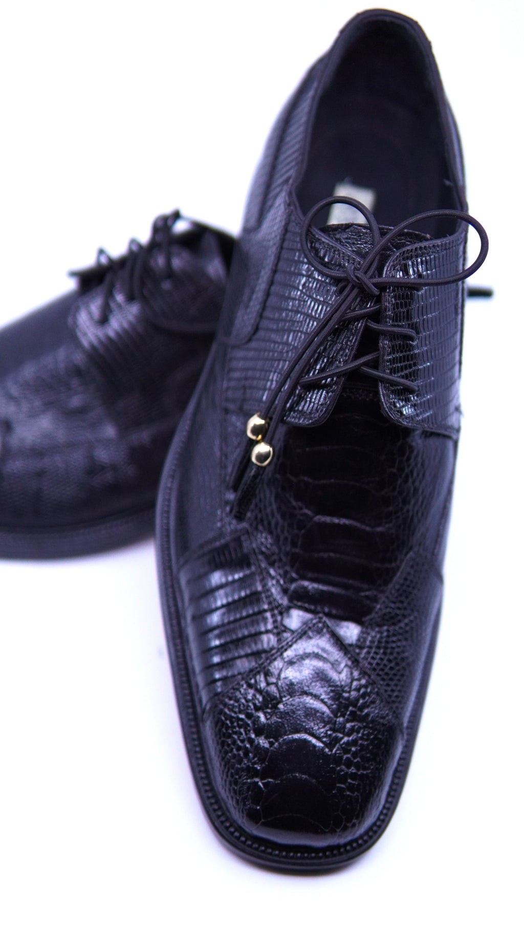 Black Lizard and Ostrich Dress Shoes US 12 image 3