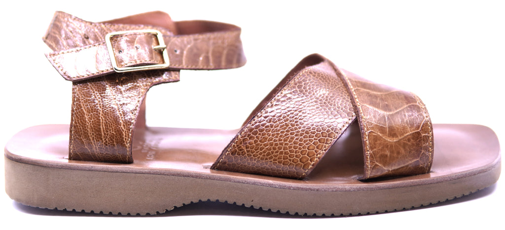 Genuine Unisex Ostrich Leg Sandals image 0