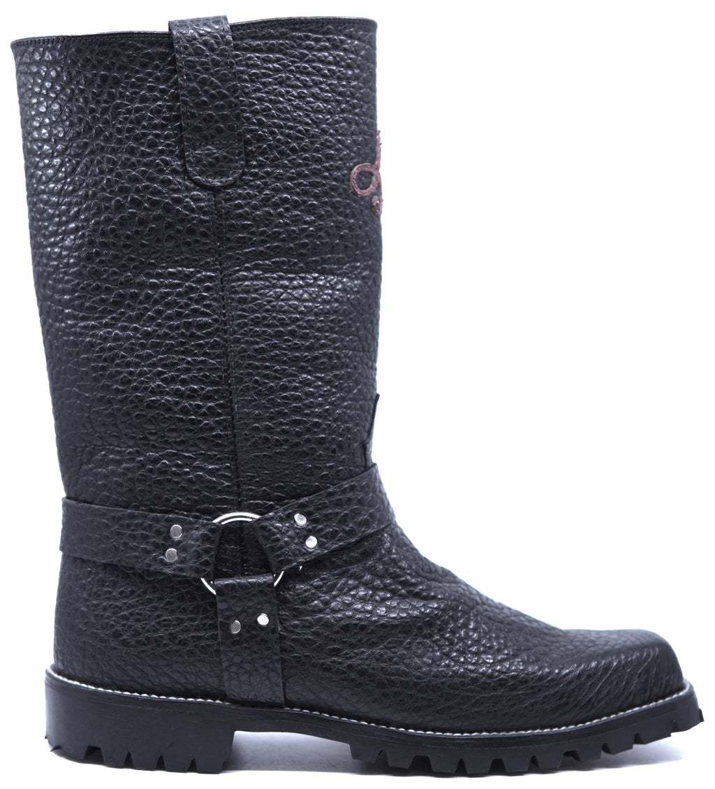 Genuine Buffalo Textured Motorcycle Boots image 0