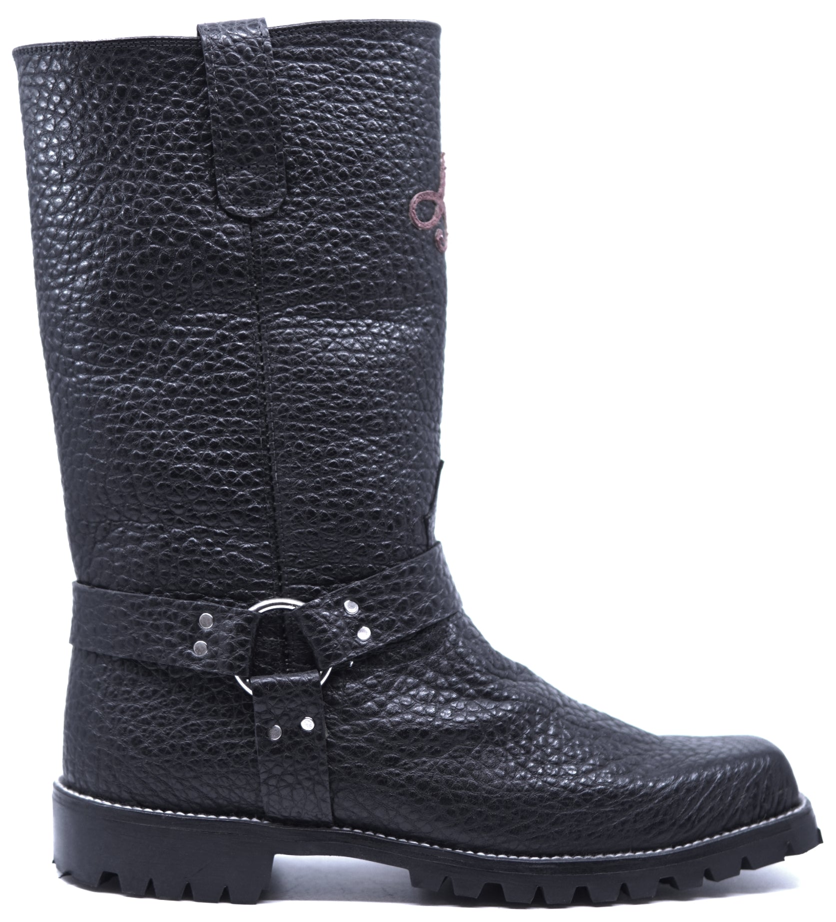 Genuine Buffalo Textured Motorcycle Boots image 0