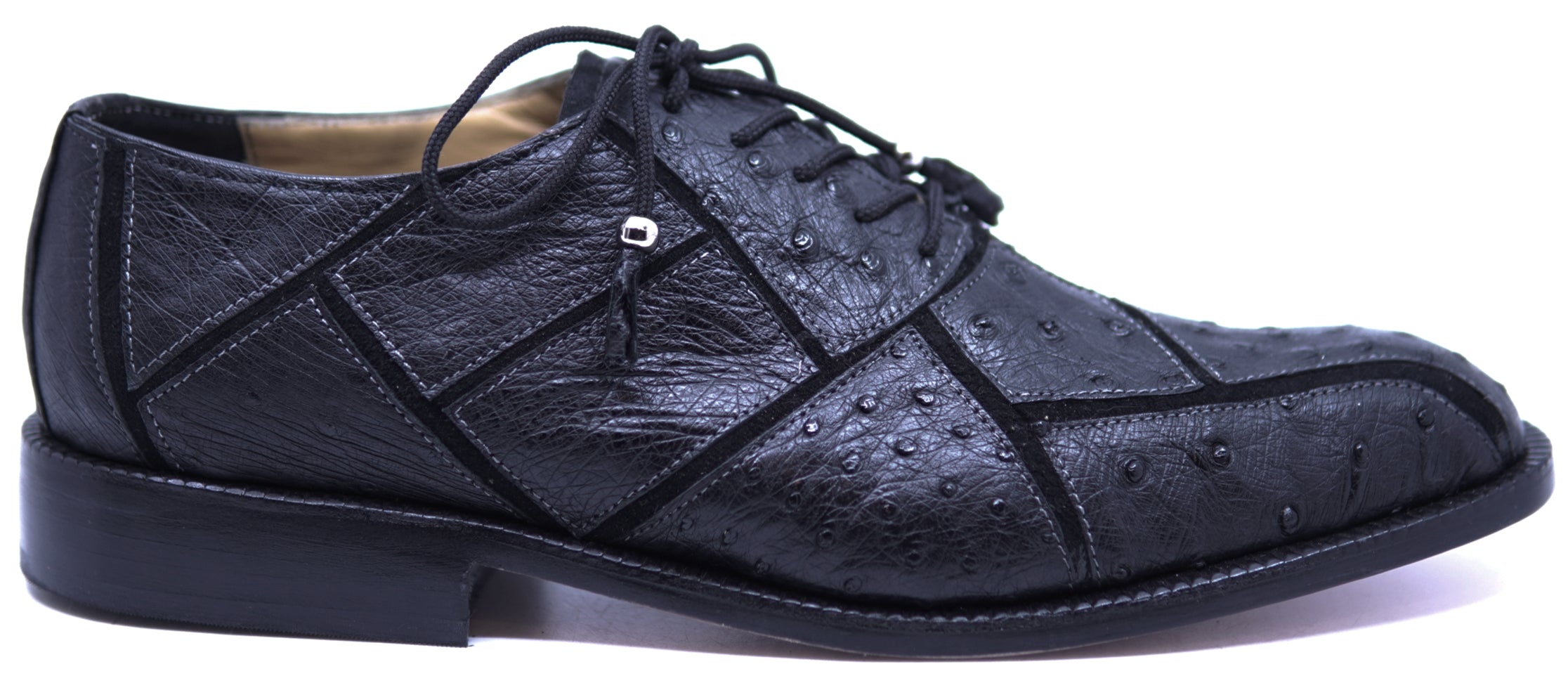 Genuine Ostrich & Velvet Dress Shoe 12-US Men's image 0