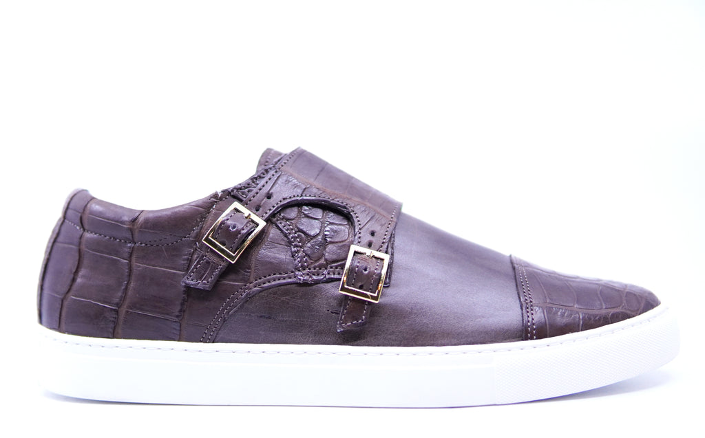 Alligator Belly Monk Strap Sneaker image 0