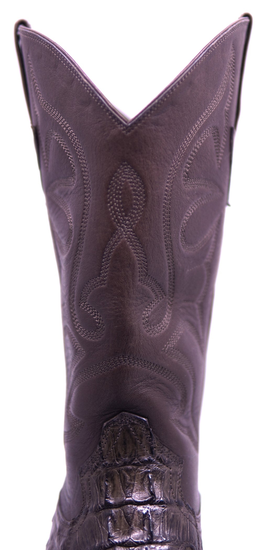 Ostrich & Caiman Tail Pointed Toe Western Boots image 3