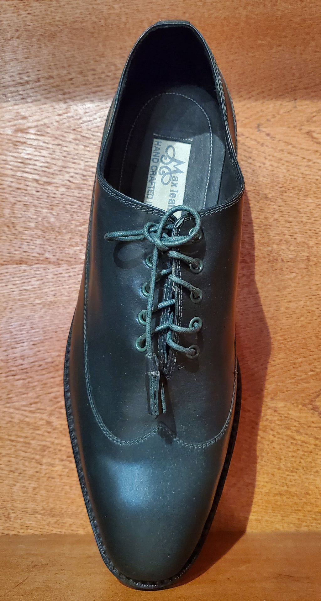 Green Leather Dress Shoe US Men's 10.5 image 2