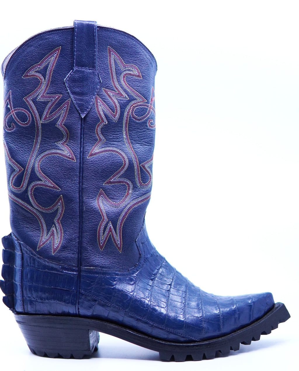 Rugged Navy Caiman Boots US Men's 12 image 0