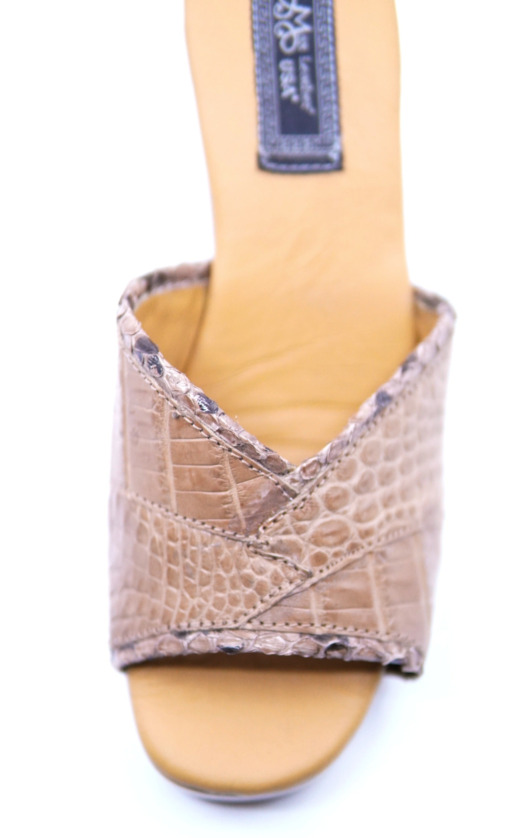 Alligator & Snake Clog Heel US Women's 7 image 2