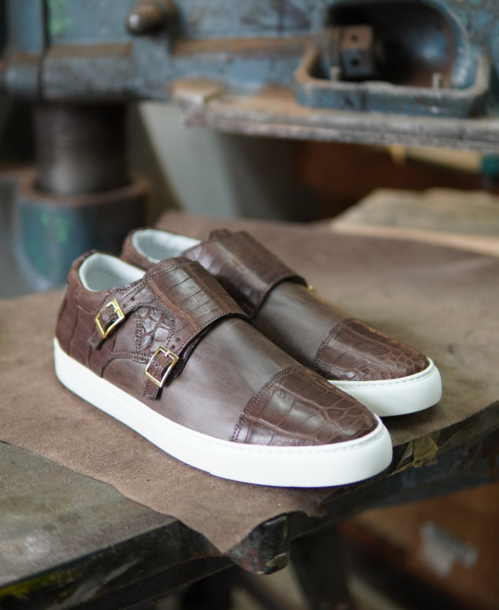 Alligator Belly Monk Strap Sneaker image 3