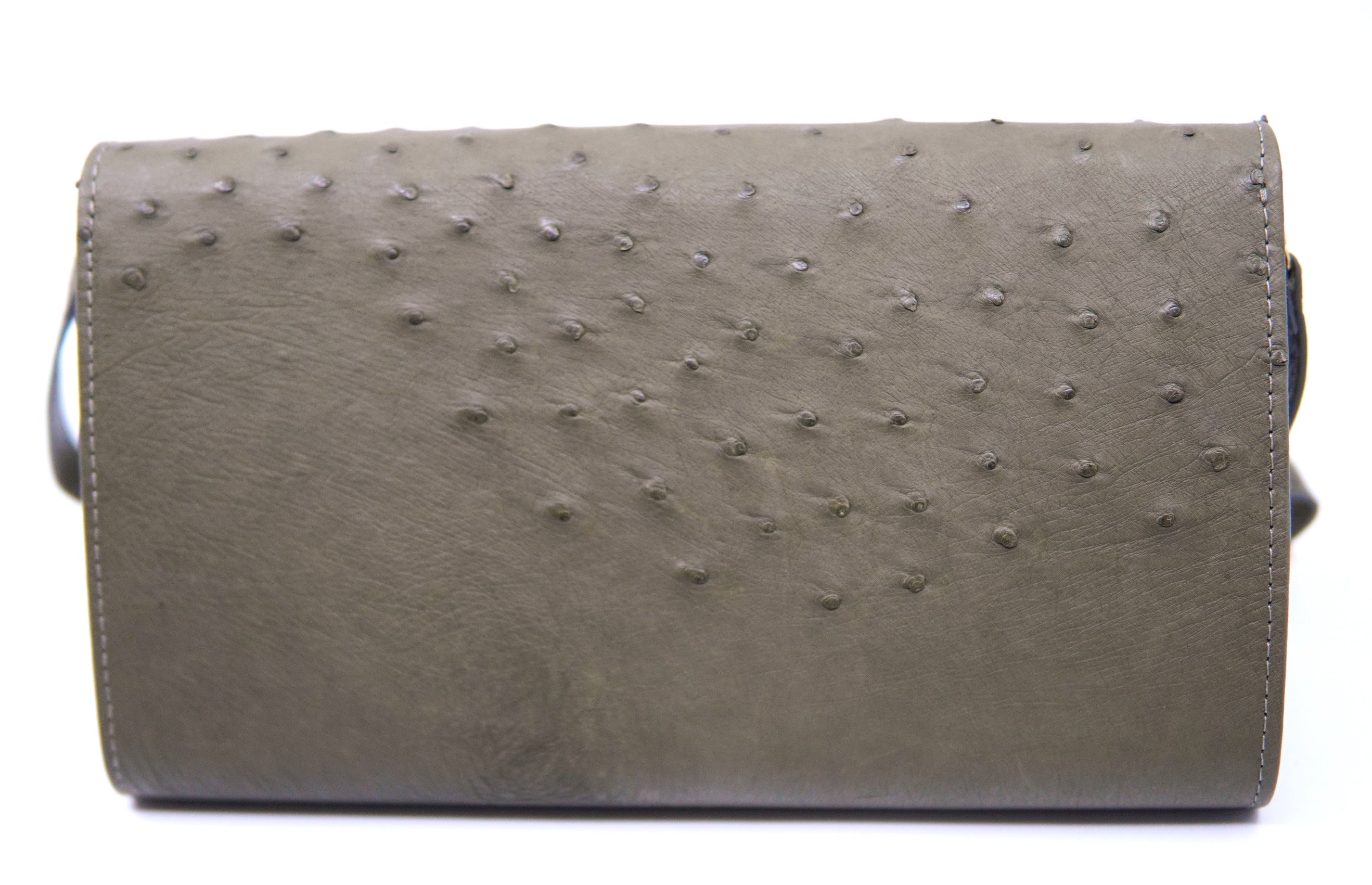 Olive Ostrich Purse image 1