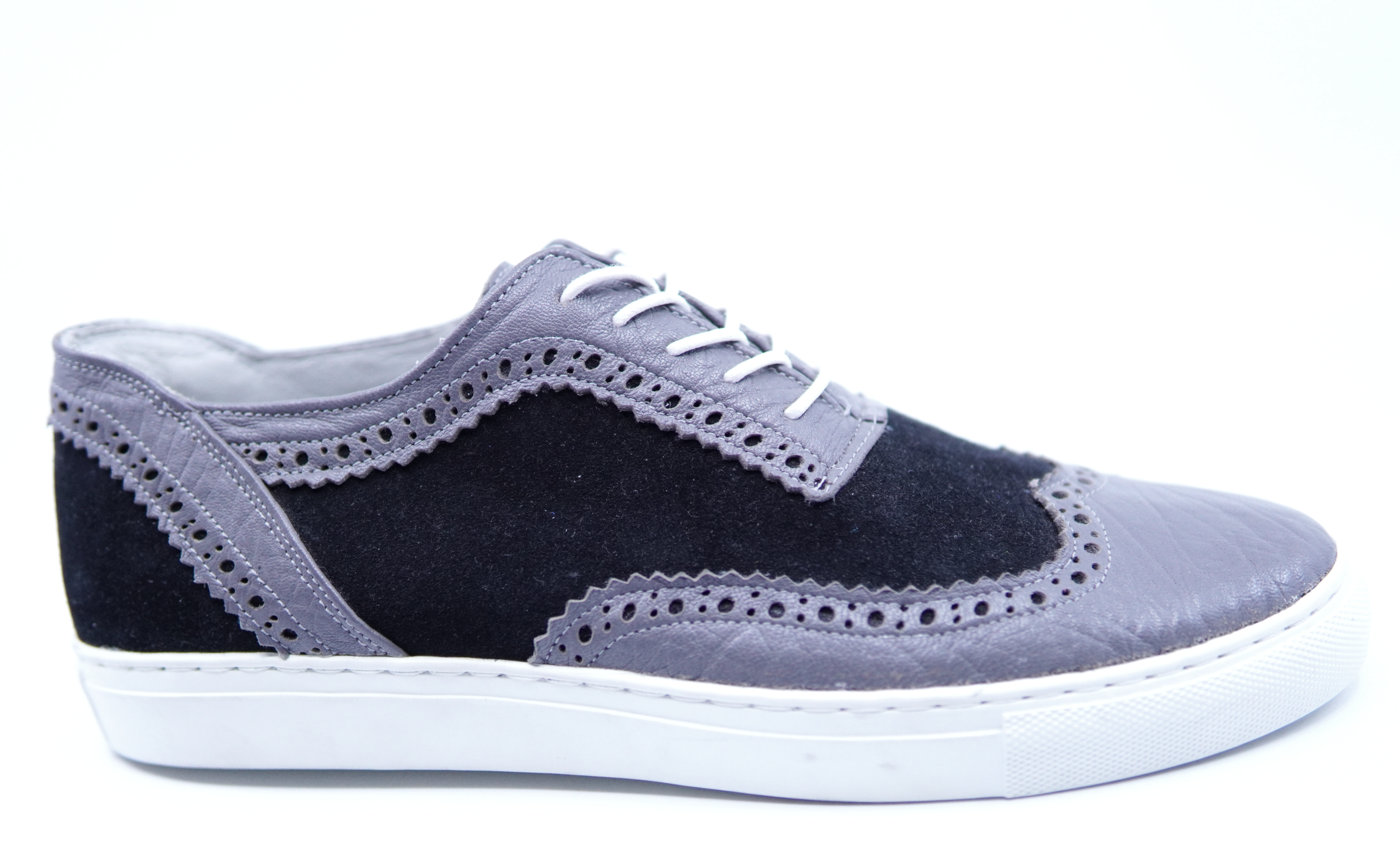 Genuine Leather and Suede Sneakers US 9.5 image 0