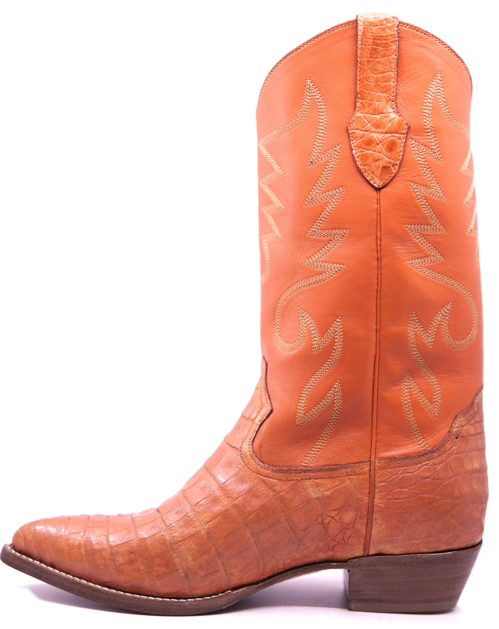 Genuine Caiman Belly Cowboy Boots image 1