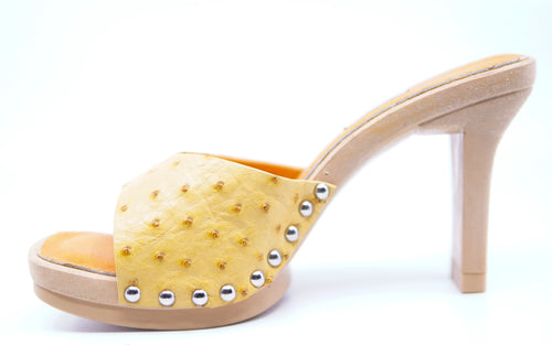 Buttercup Ostrich Clog Heel US Women's 9 image 1