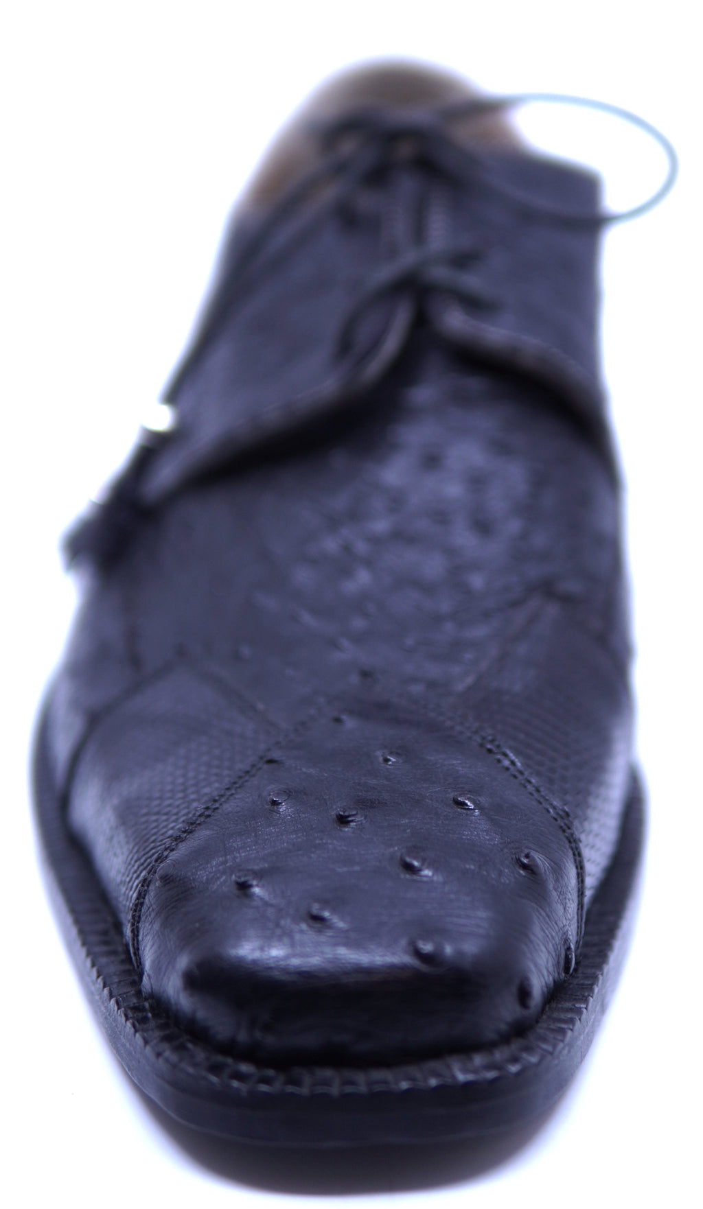 007 Cognac & Black Ostrich & Lizard Dress Shoe 12-US Men's image 3