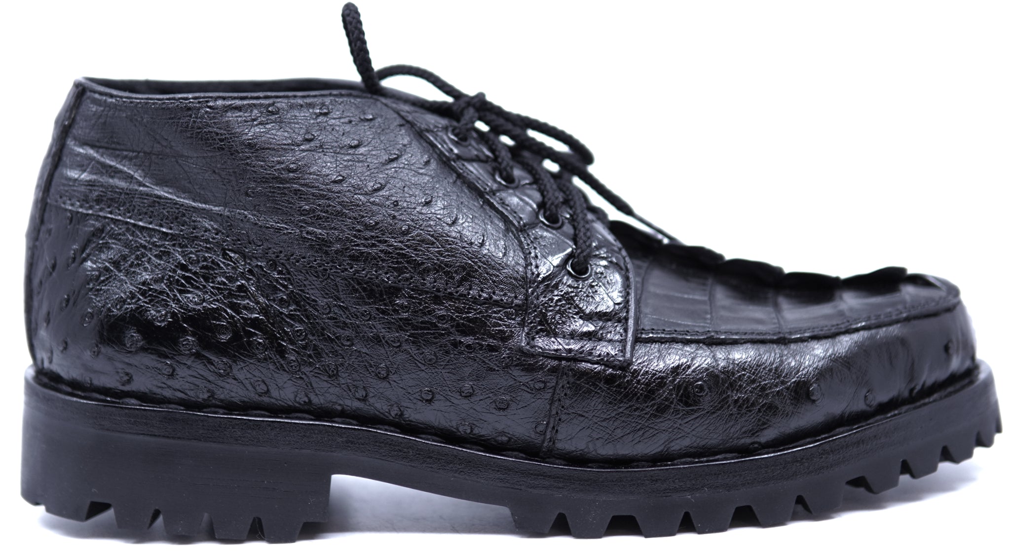 Genuine Ostrich & Caiman Tail 8D's Ankle Boots image 0