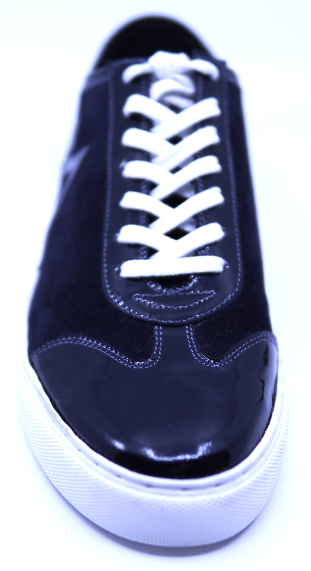 Genuine Patent & Suede Sneakers image 3