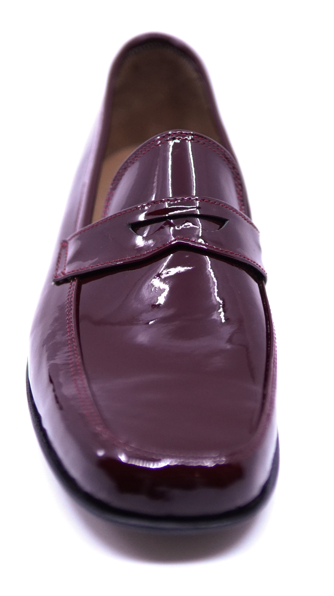 Burgundy Patent Loafers US 10 image 3