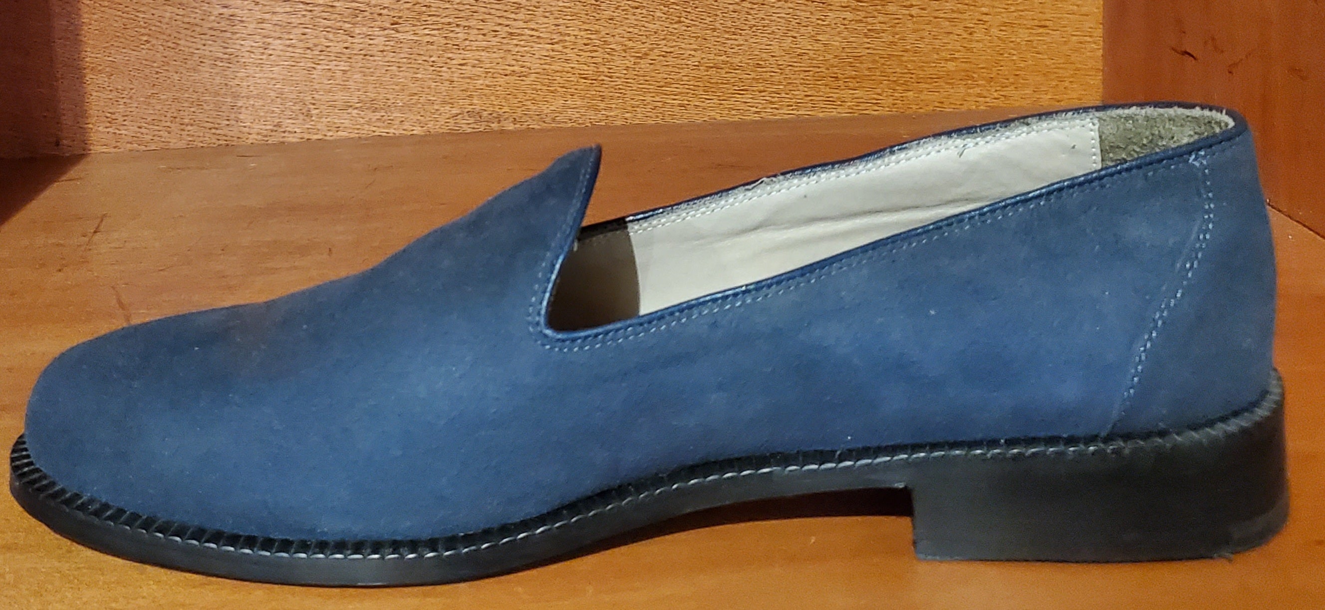 Blue Suede Loafers US Men's 10.5 image 1