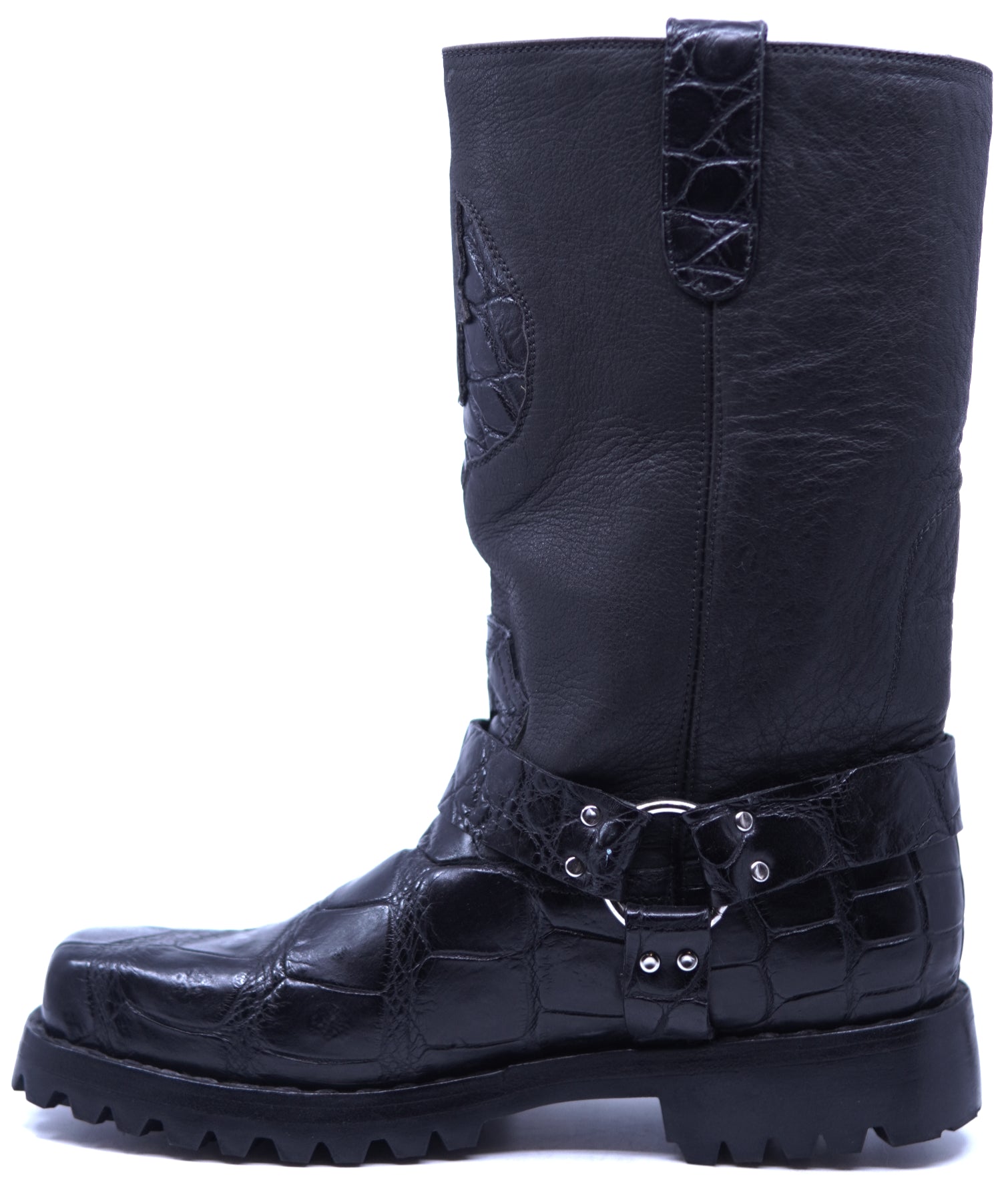 Genuine Alligator Motorcycle Boots image 1