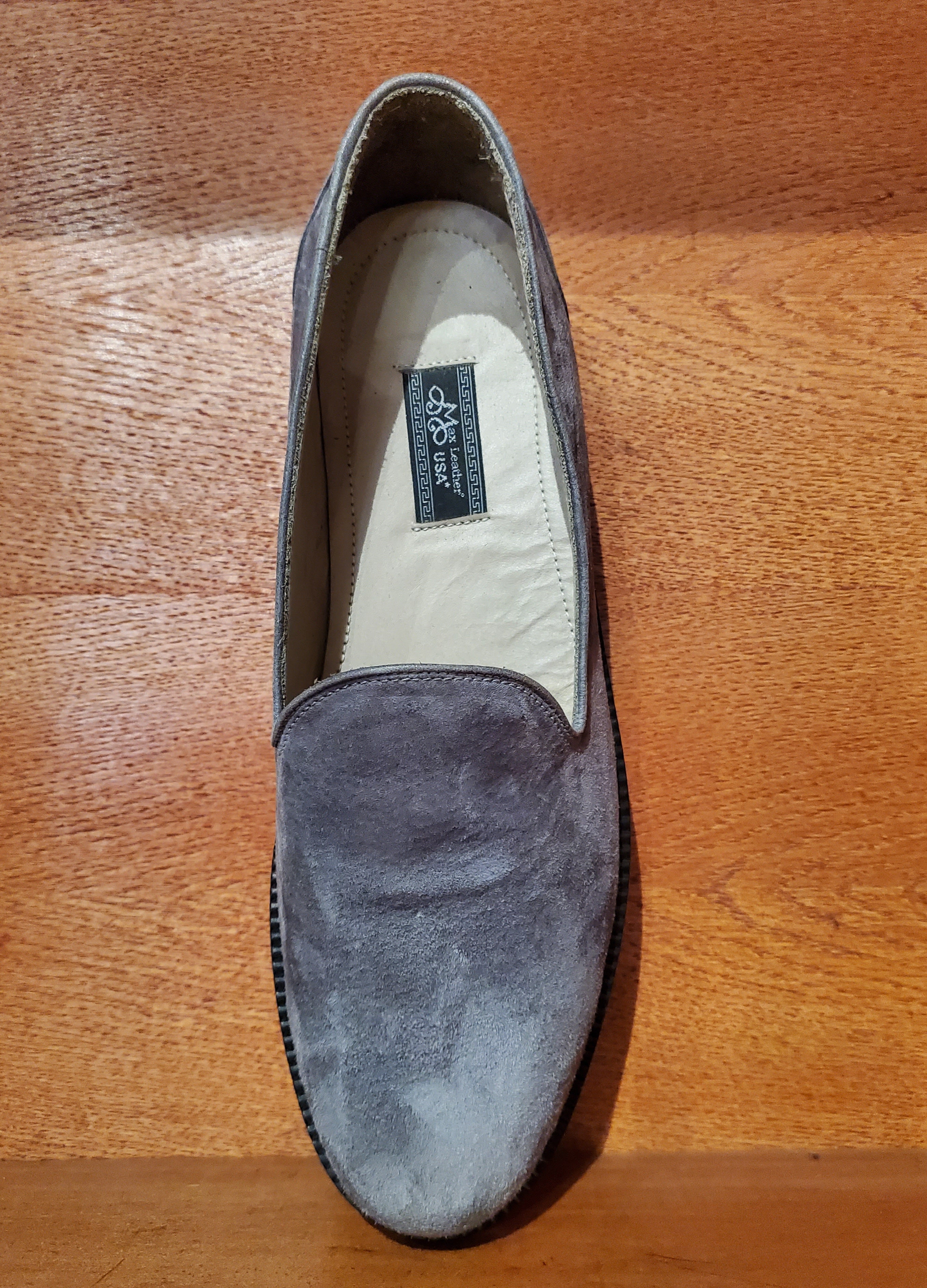 Gray Suede Loafers US Men's 10.5 image 2