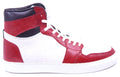 White Snake & Red Leather High Top Sneaker image 0