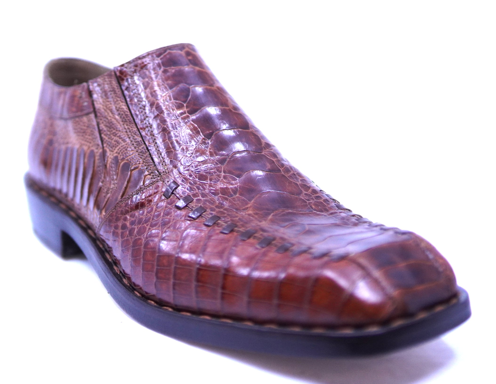 Ostrich Leg & Alligator Loafer Dress Shoe image 2