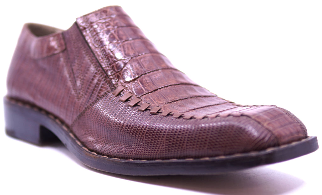 Genuine Crocodile & Lizard Loafer Dress Shoe image 2
