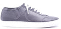 Genuine Gray Leather Sneakers image 0