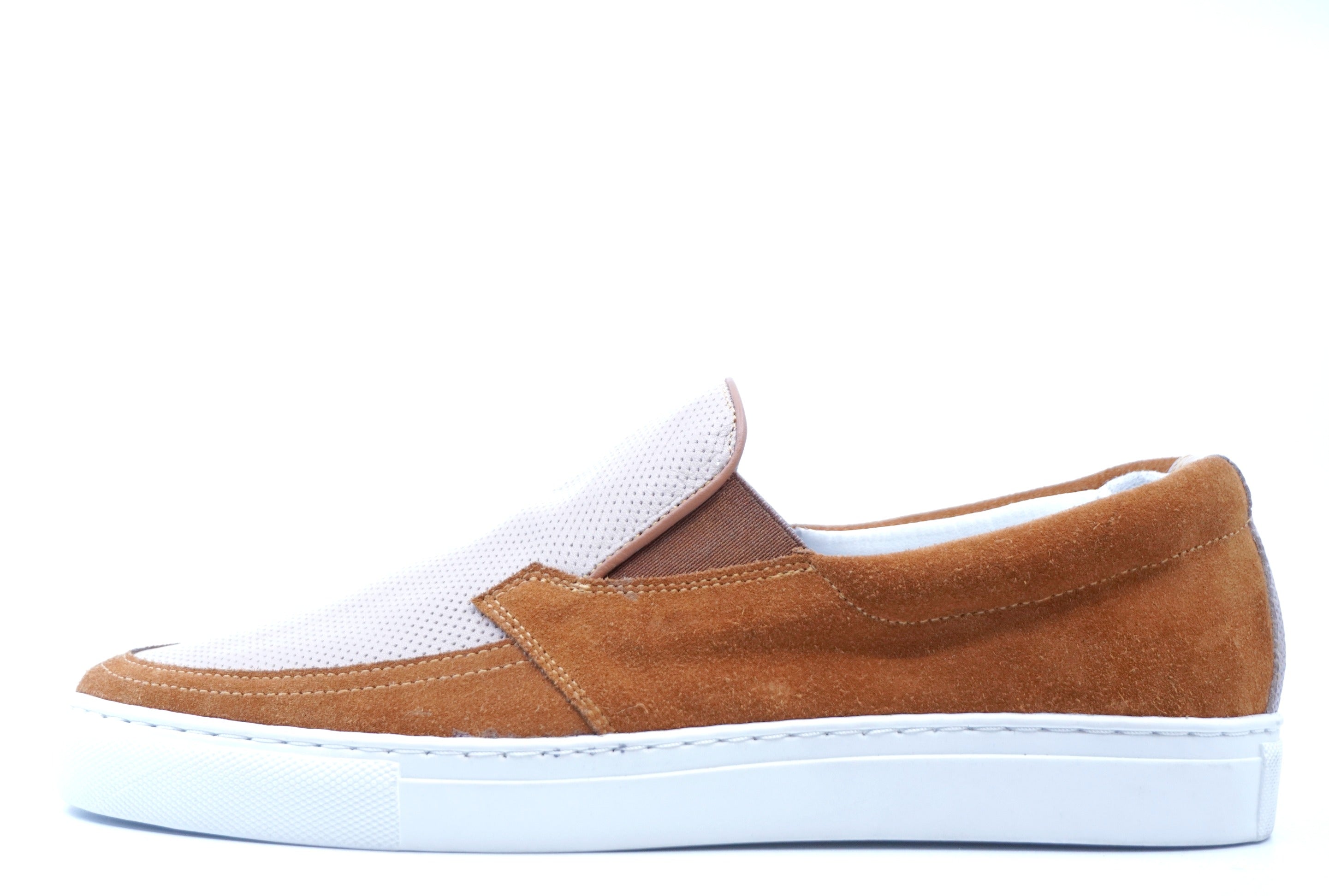 Suede & Perforated Leather Slip On Sneaker US Men's 9 image 1