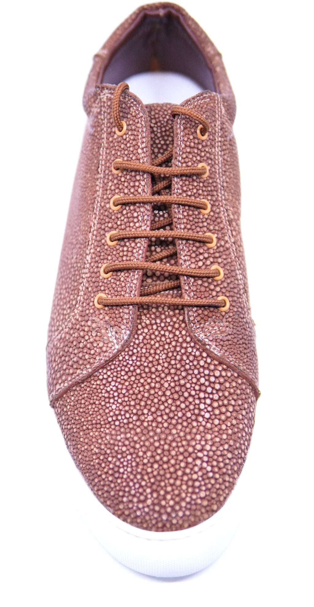 Stingray Textured Leather Sneakers IN STOCK image 3