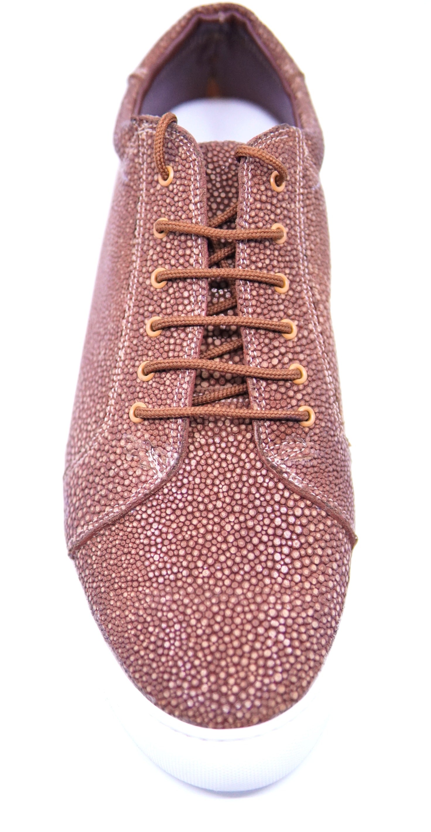 Stingray Textured Leather Sneakers IN STOCK image 3