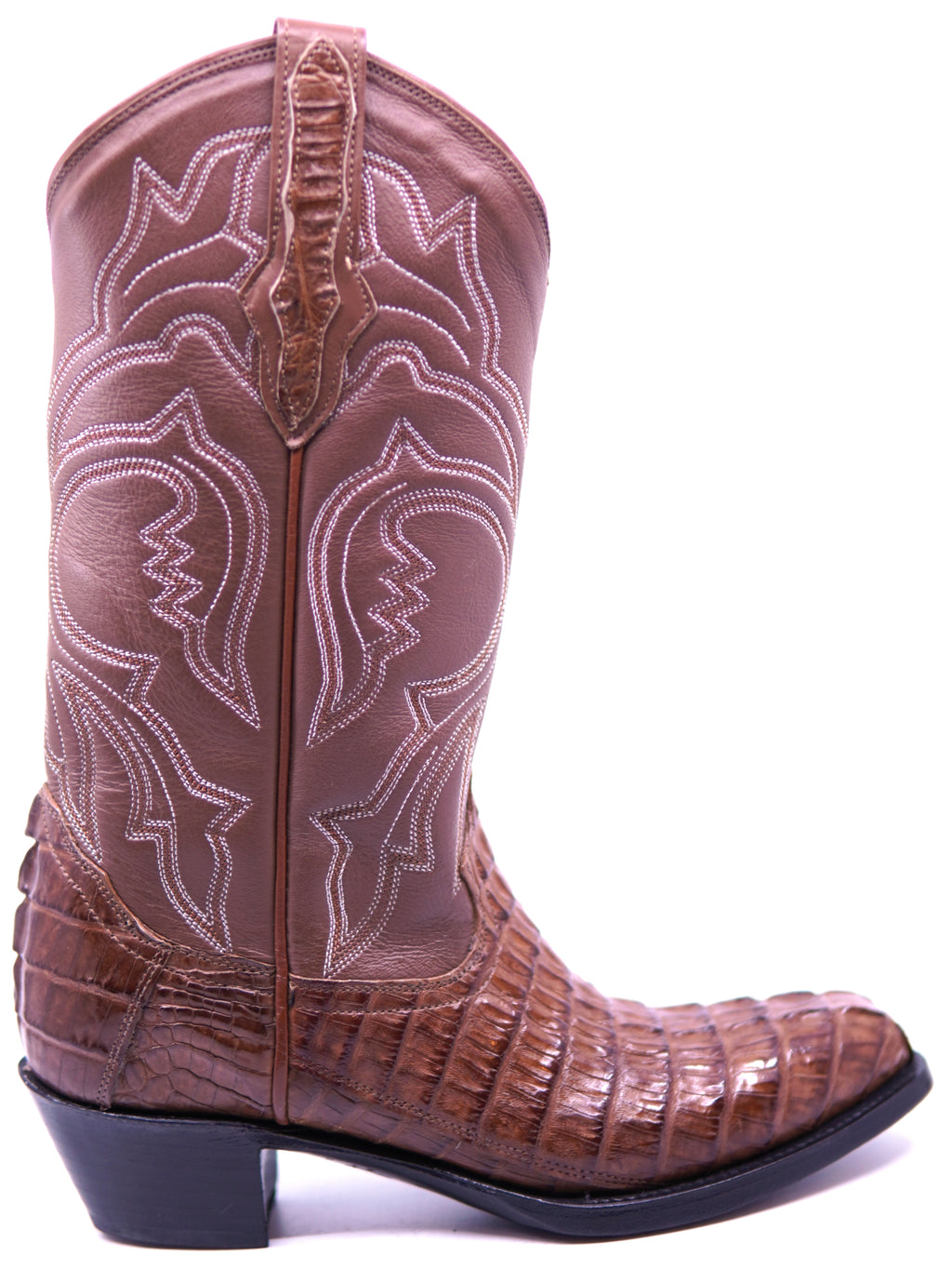 Brown Crocodile Tail Cowboy Boots image 0