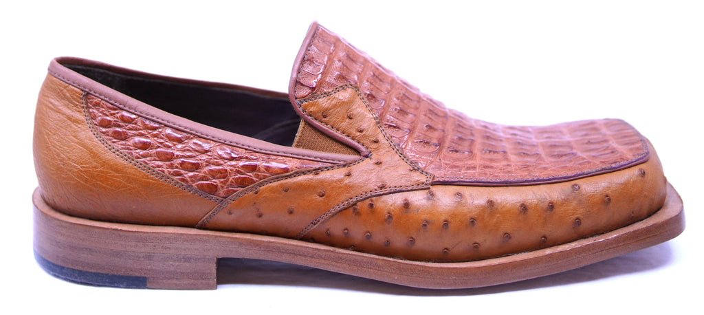 Hornback Crocodile & Ostrich Square Toe Dress Shoe image 0