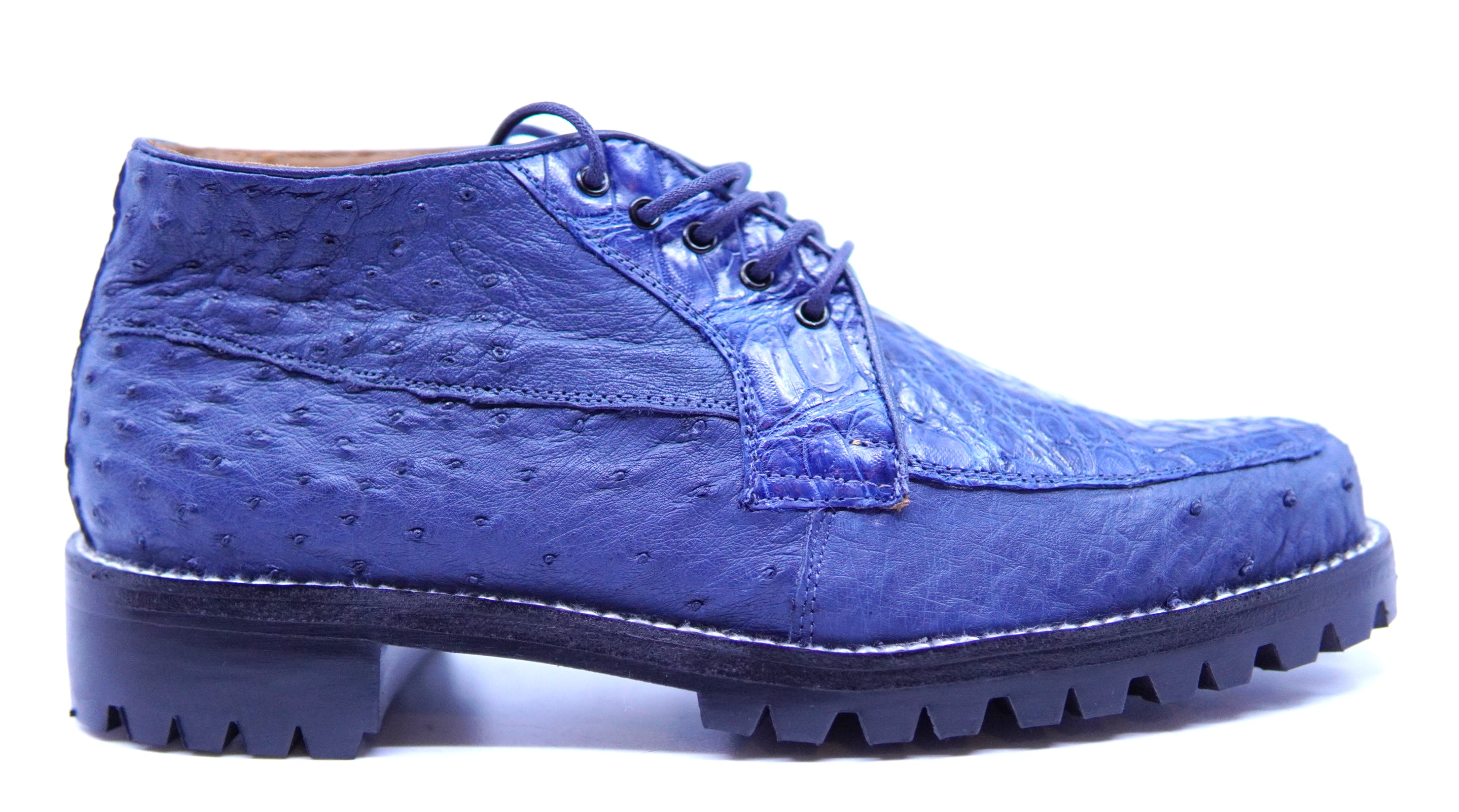 Navy Ostrich and Alligator Boots US Men's 11 image 0