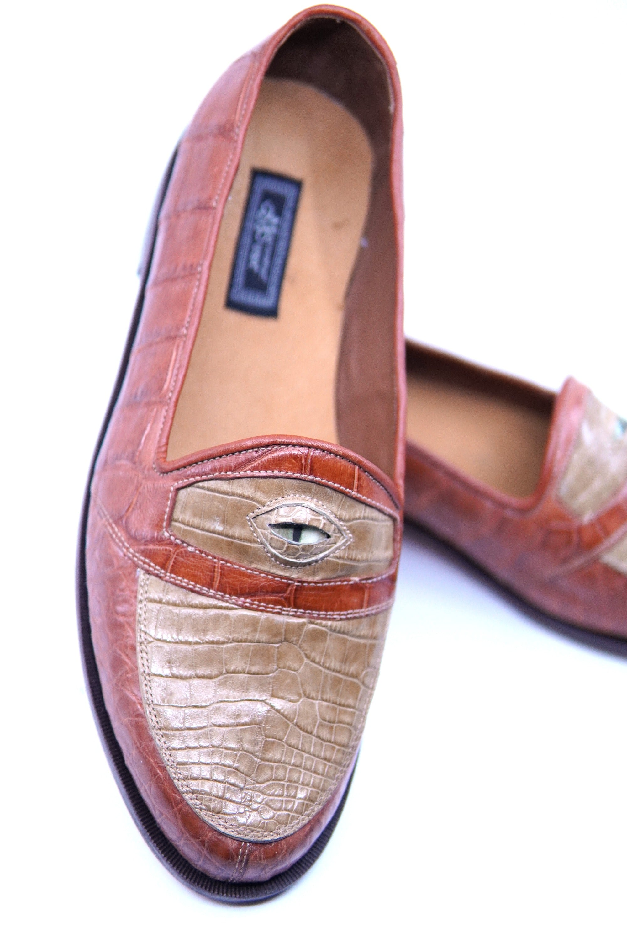 Full Alligator Loafer with Eyes US 12 image 3