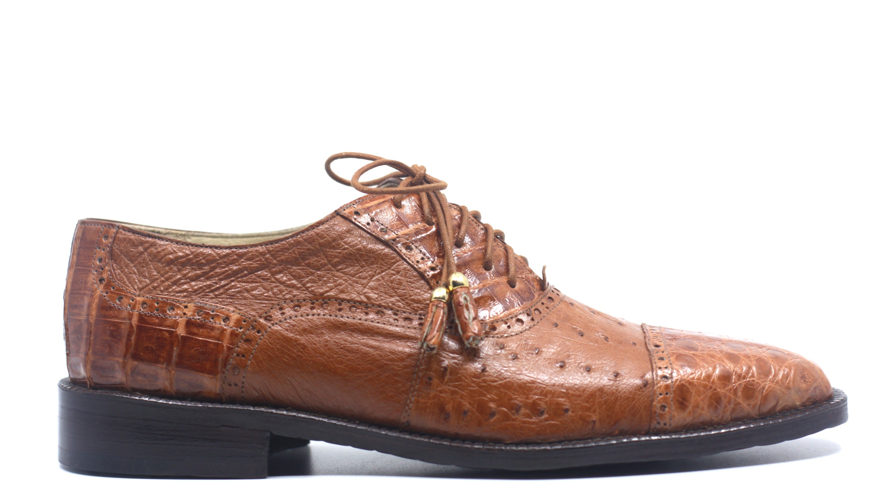 Ostrich & Crocodile Belly Cap Toe US Men's 11 image 0