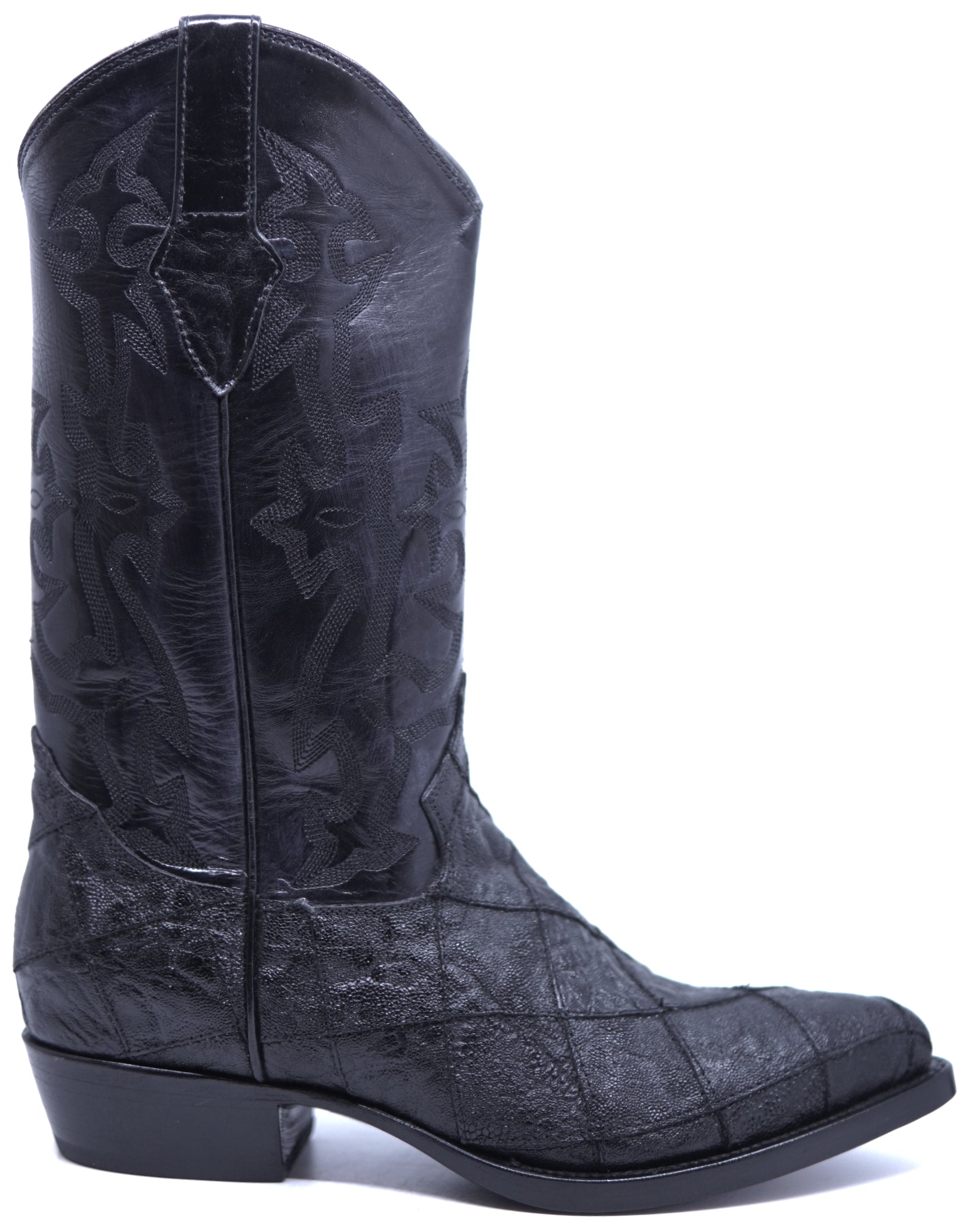 Genuine Frog Textured Leather Cowboy Boots image 0