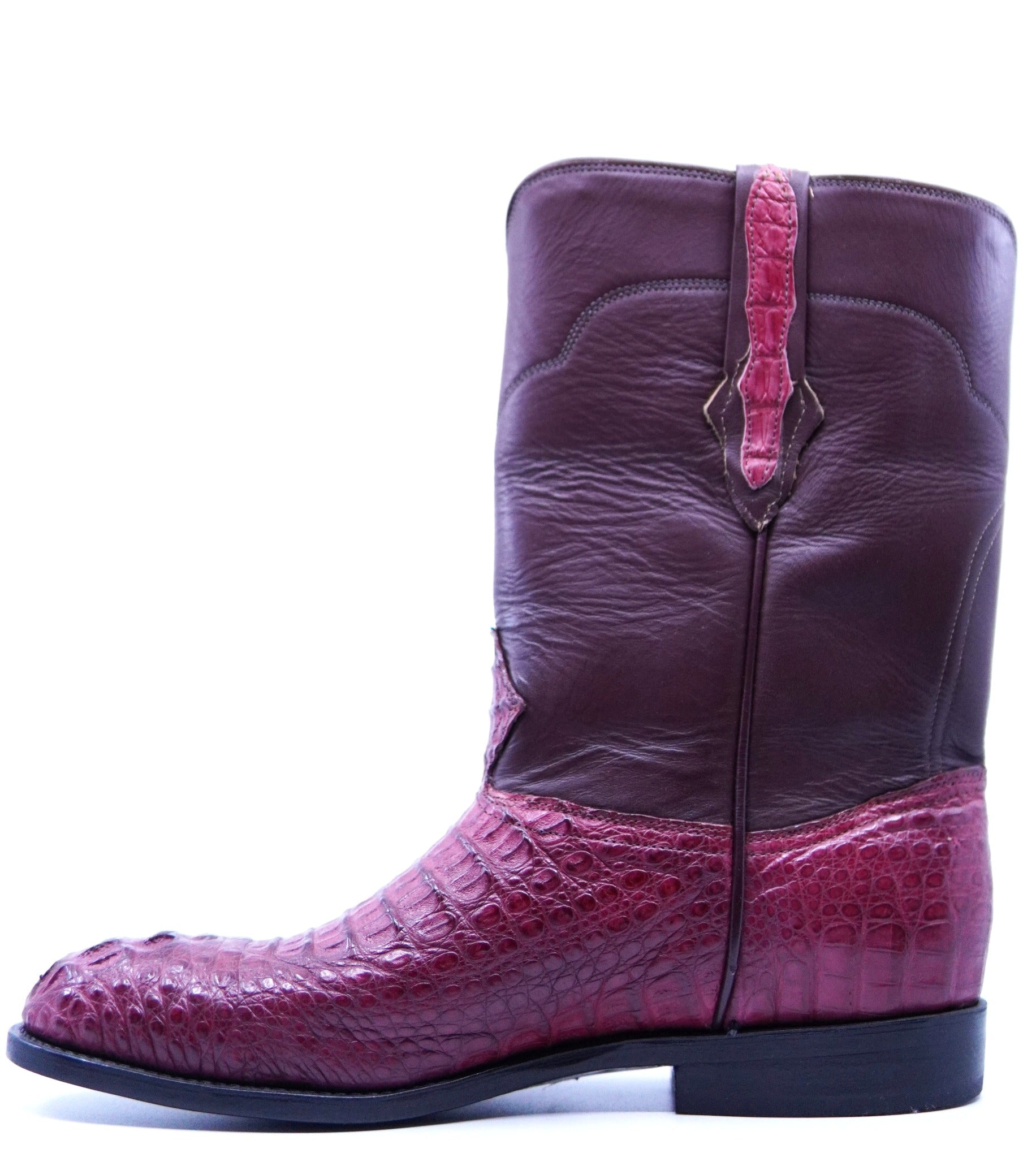 Burgundy Croc Roper US Men's 10EE image 2