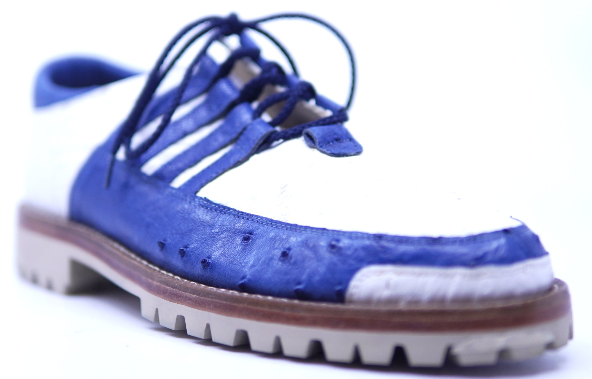 Full Ostrich Royal Blue & White Rubber Outsole image 2