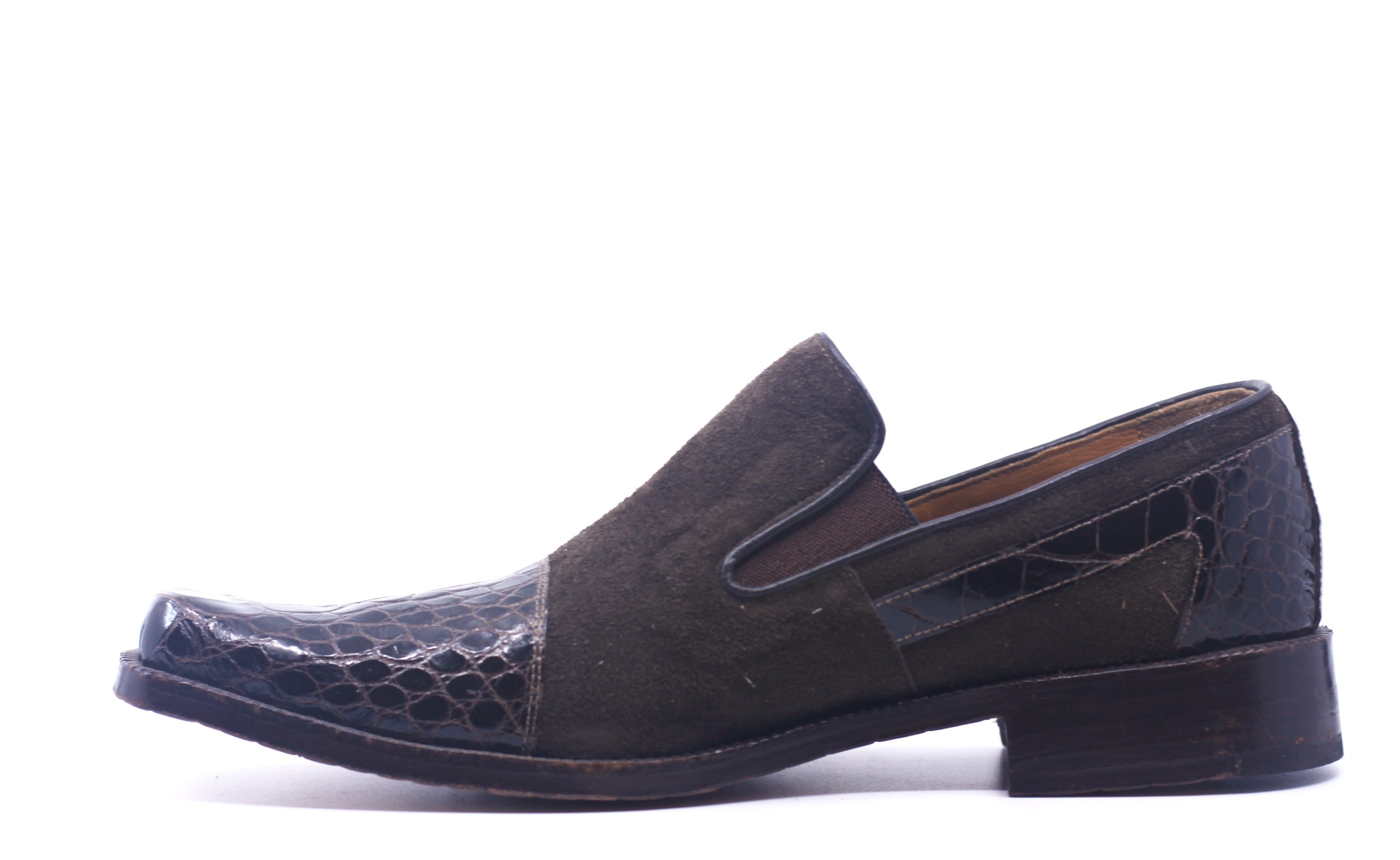 Alligator Belly and Suede Loafer US Men's 9 image 2