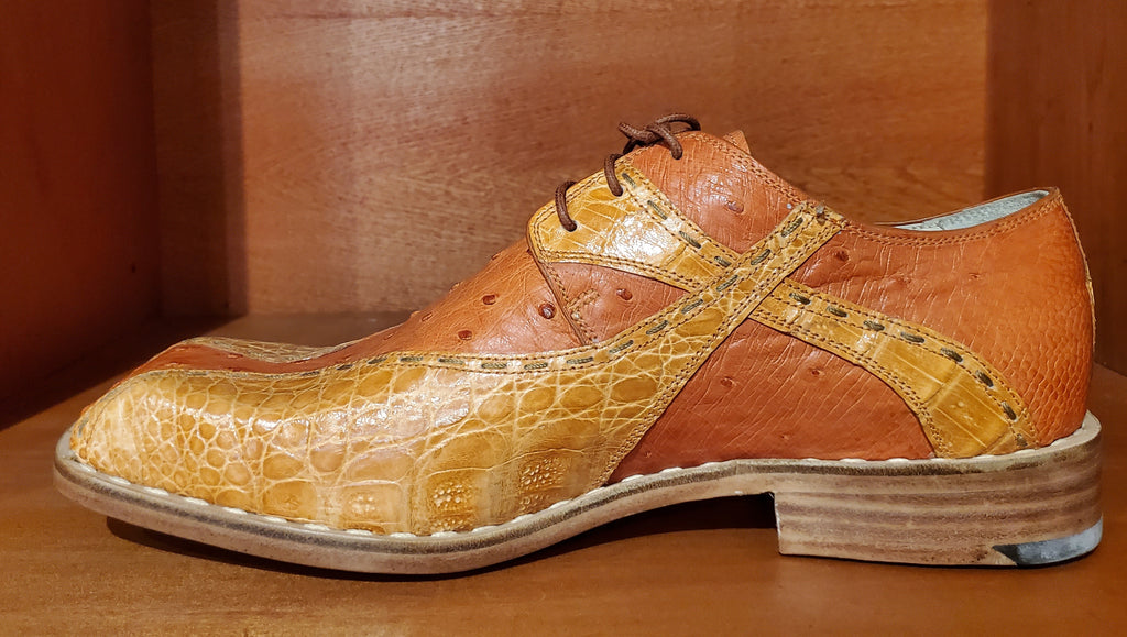 Ostrich & Crocodile Dress Shoe US Men's 11 image 3