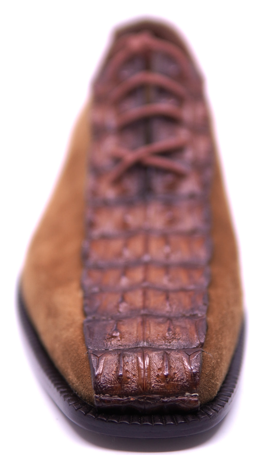 Genuine Suede & Alligator Hornback image 3