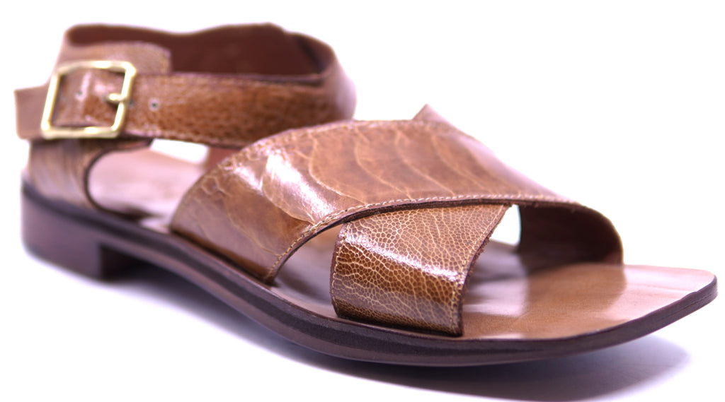 Genuine Unisex Ostrich Leg Strap Sandals image 2